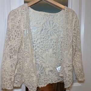 Floral Lace Open Cardigan